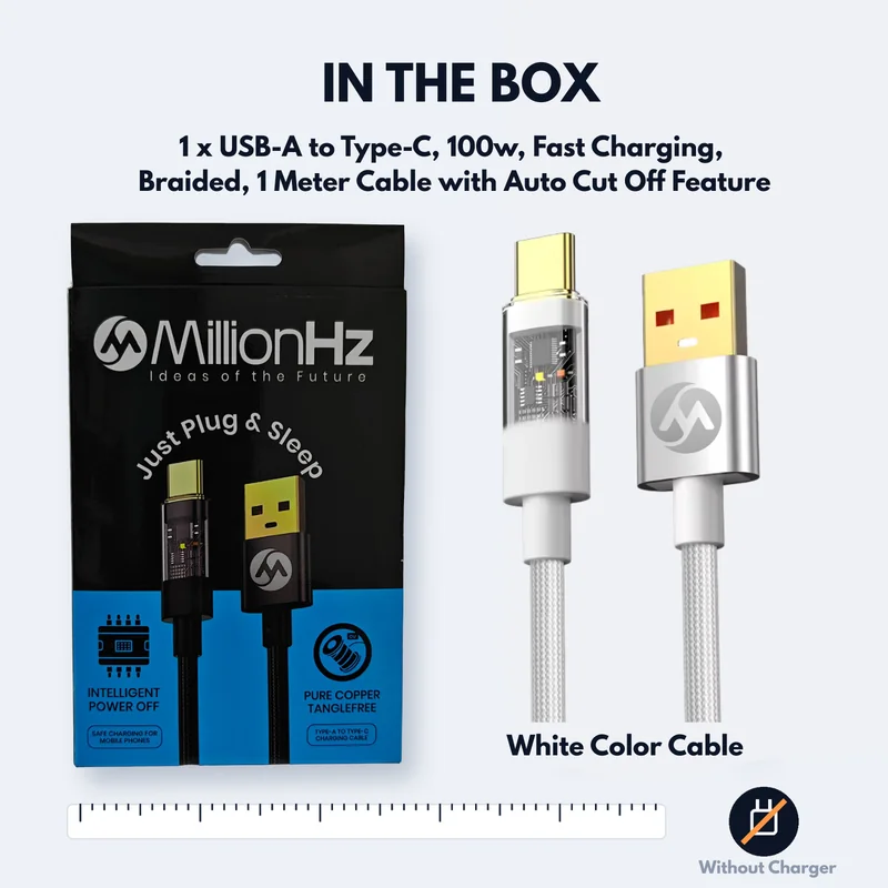 MillionHz Auto Cut-Off Charging Cable