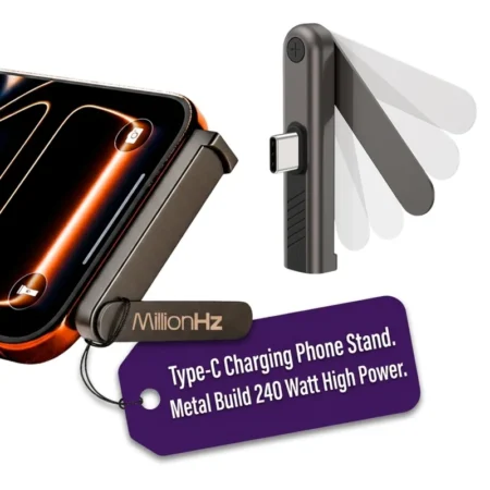 Folding Stand for Mobile Phones with Type-C Charging