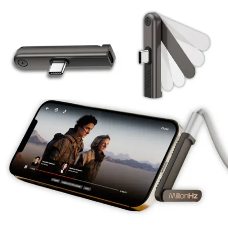 Folding Stand for Mobile Phones with Type-C Charging