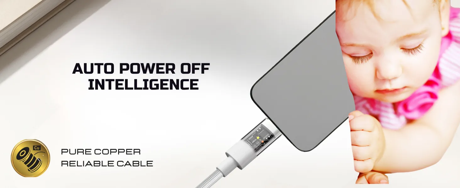 MillionHz Automatic Charging Cable
