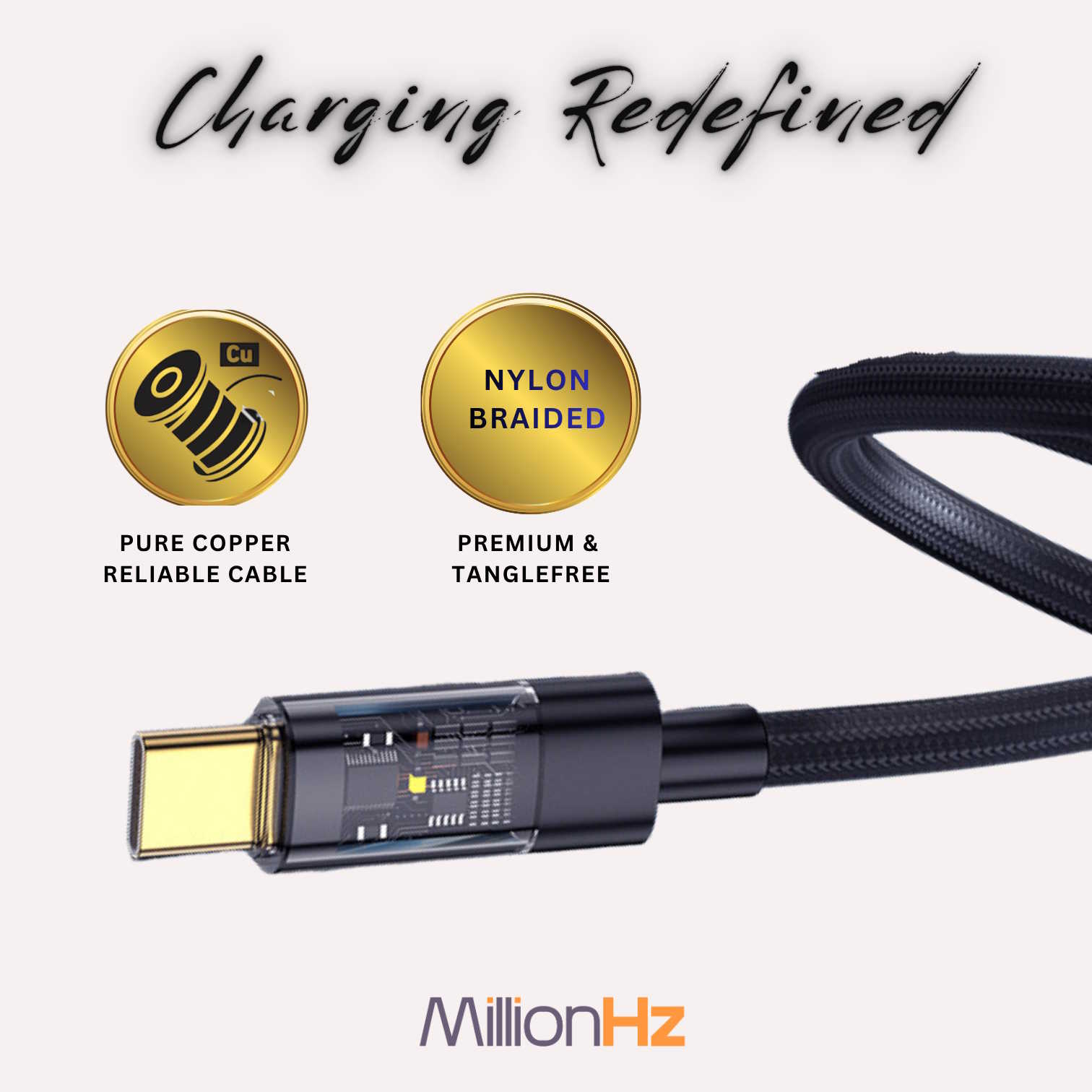 Smart Auto Cut-Off Charging Cable - Type-A to Type-C (Black) - Image 6