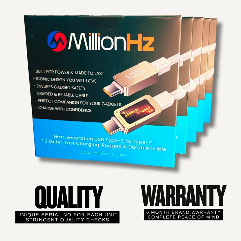 MillionHz PhotonRush Charging Cables