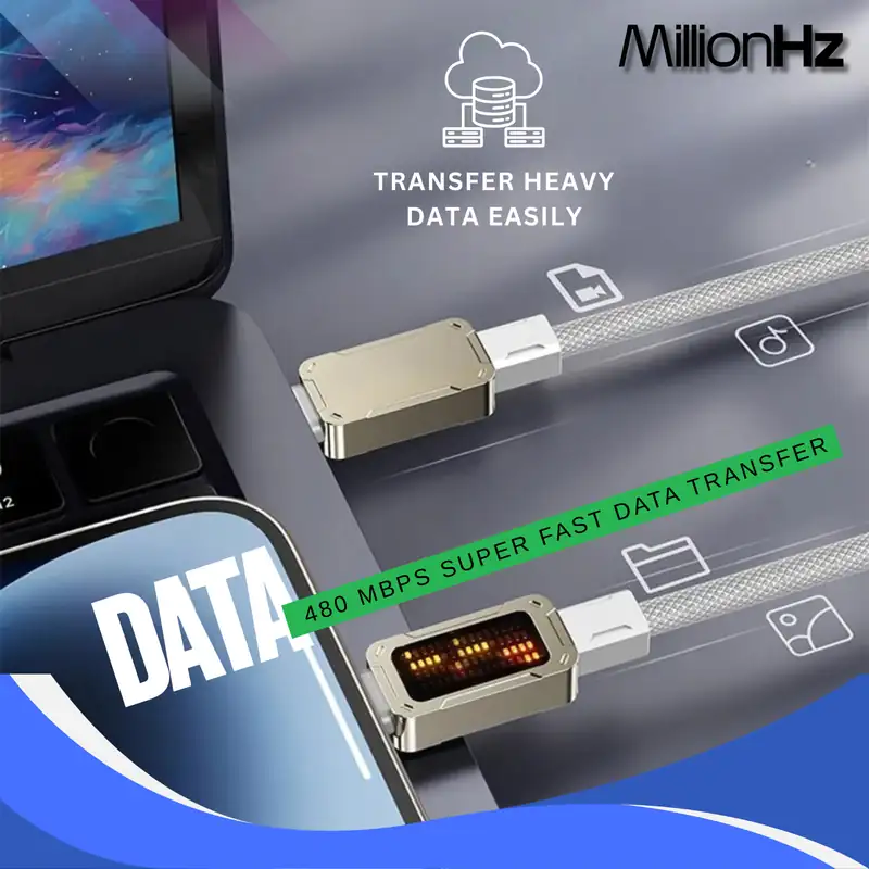 PhotonRush Type-C Fast Charging Cable - White - Image 8