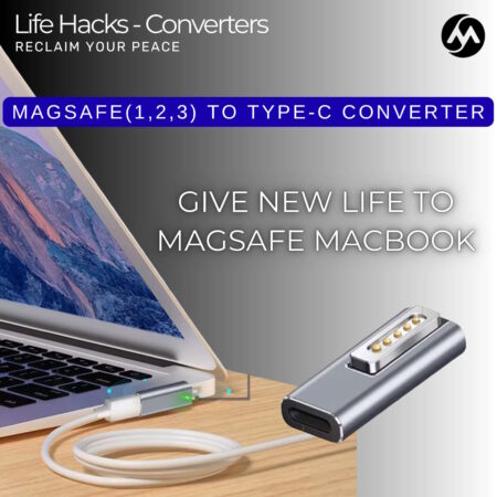 MacBook MagSafe 1,2,3 to Type-C Converter – Fast Charging