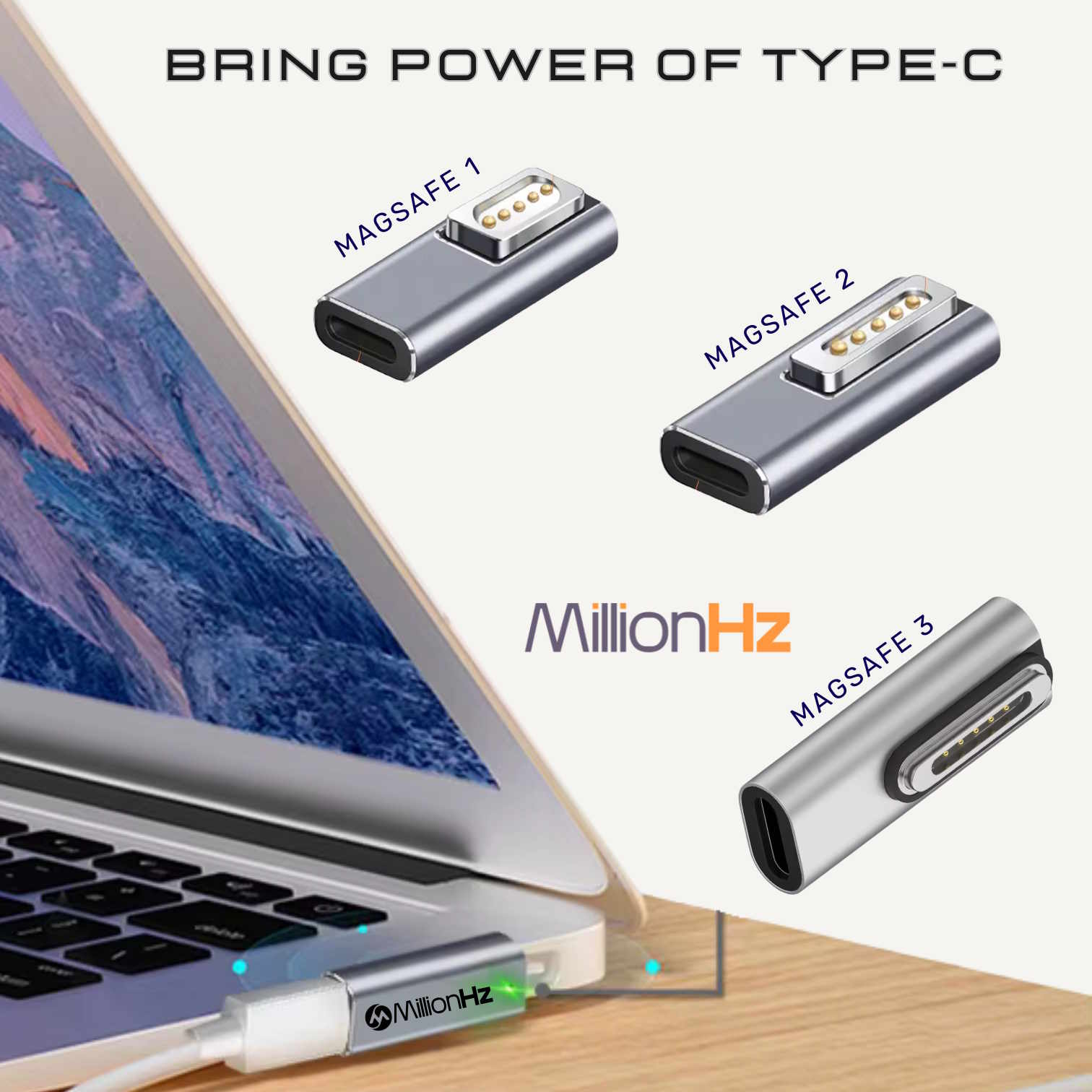 Type-C to MacBook MagSafe 1,2,3 Converter - Image 4