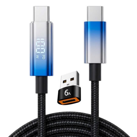 PhotonMax - Type-C/A to Type-C Charging Cable with Power Display
