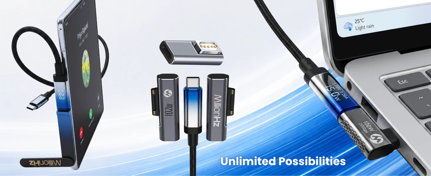 MillionHz PhotonMax Charging Cable