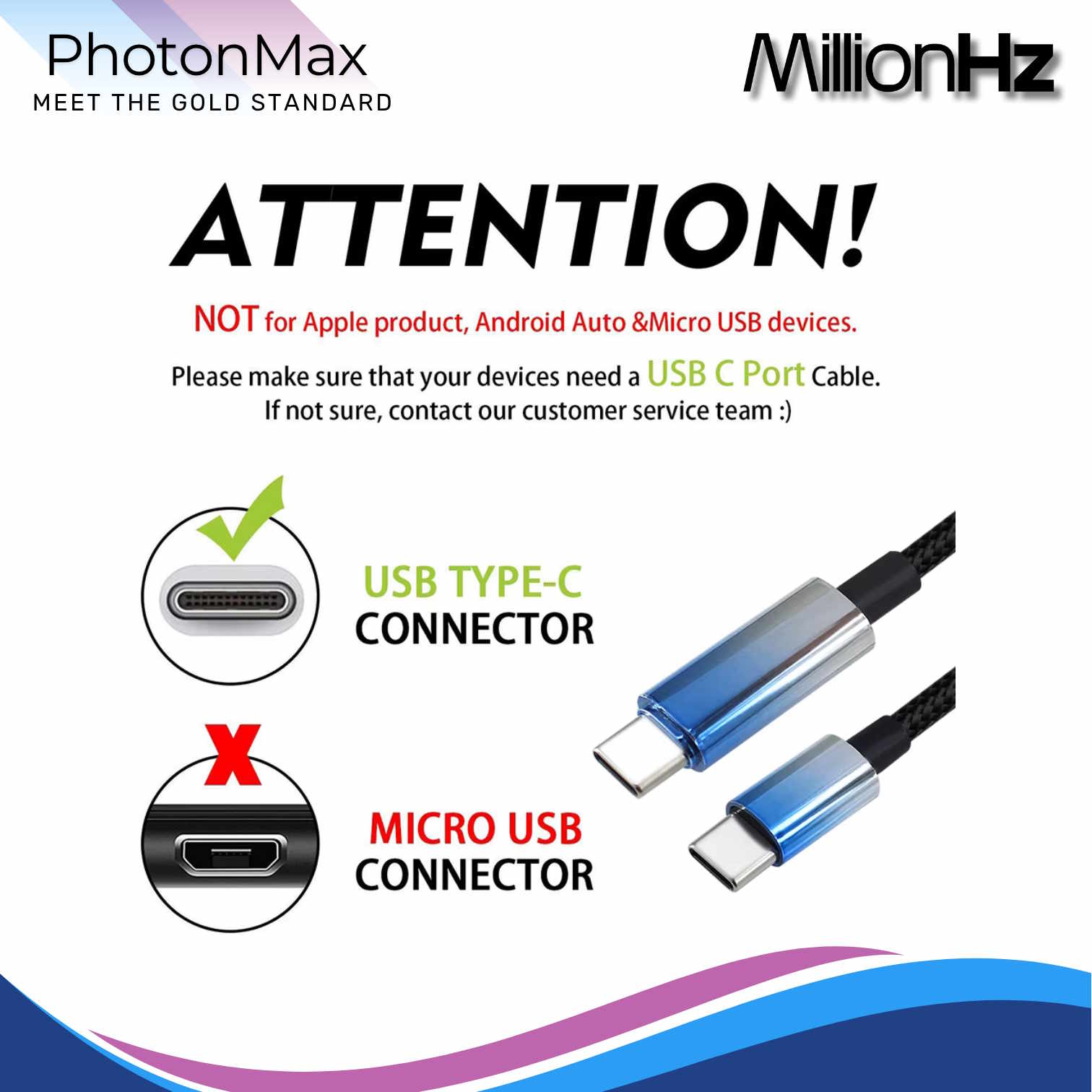 PhotonMax - Type-C/A to Type-C Charging Cable with Power Display - Image 9
