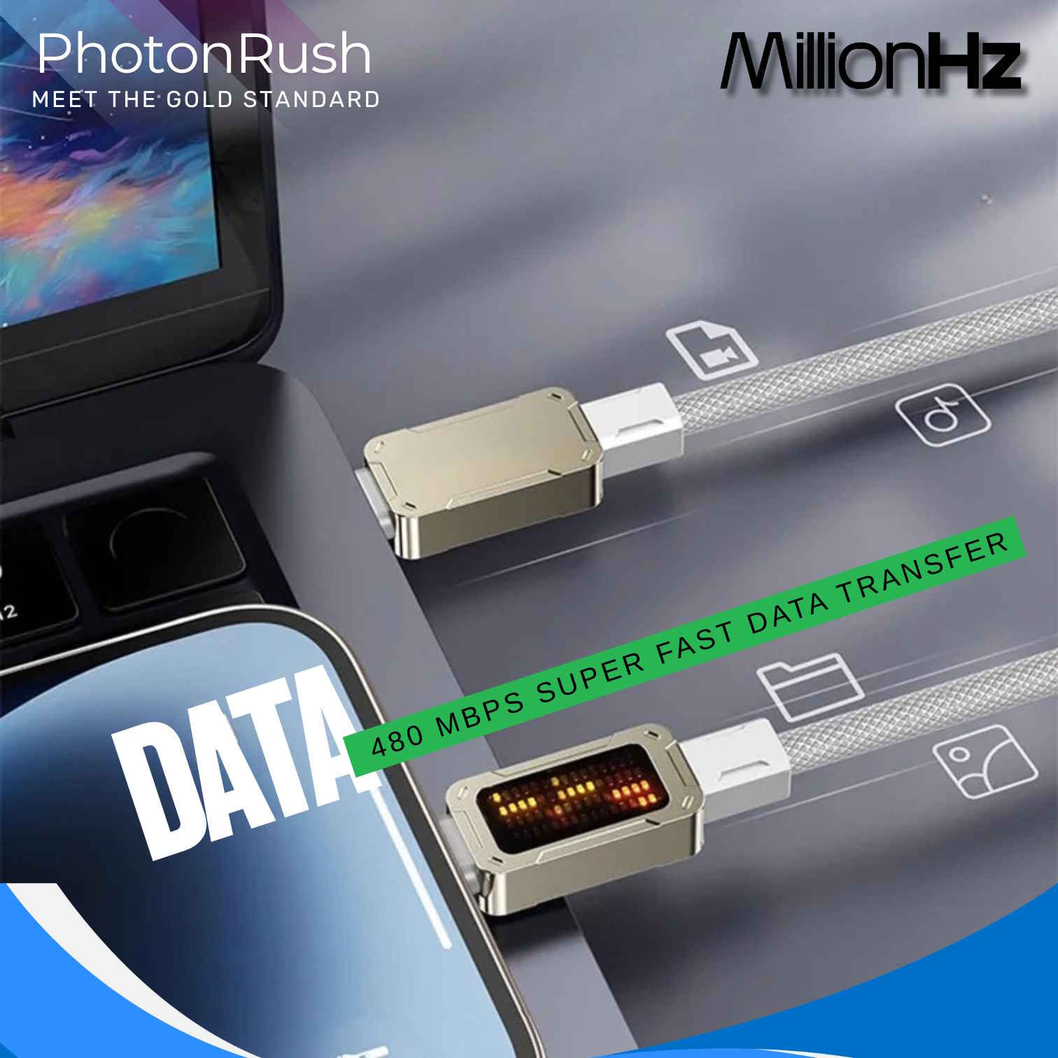 PhotonRush Type-C Fast Charging Cable - Combo - Image 7
