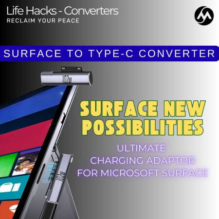 Surface to Type-C Converter – Smart Charging & Seamless Compatibility