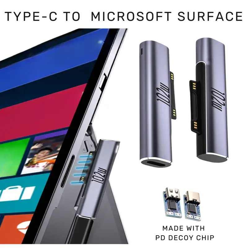 Type-C to Microsoft Surface Magnetic Converter
