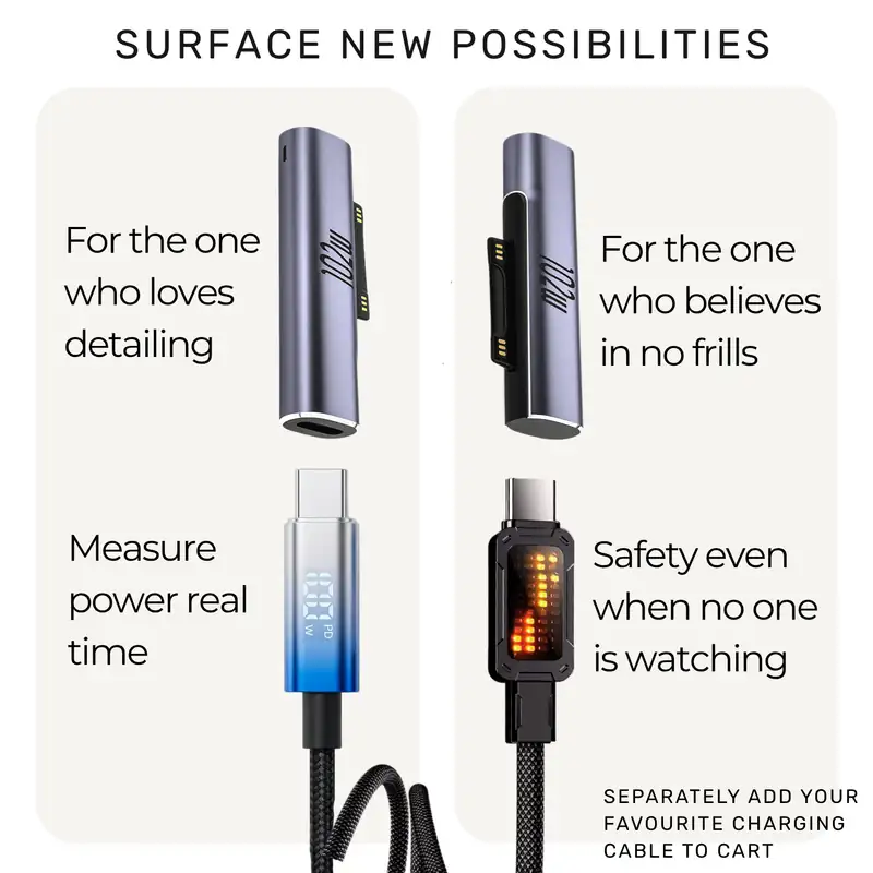 Type-C to Microsoft Surface Magnetic Converter