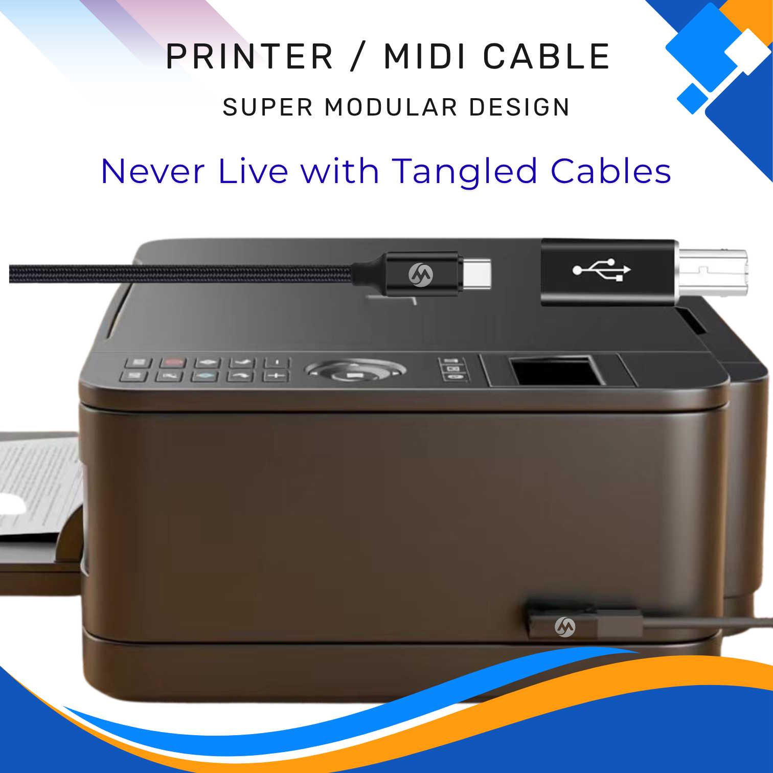 Super Modular Printer MIDI Cable (2 Meter) - Image 3