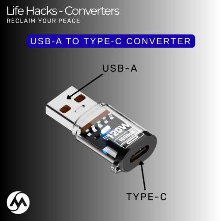 USB-A to Type-C Converter – Fast Charging & Fast Data Transfer